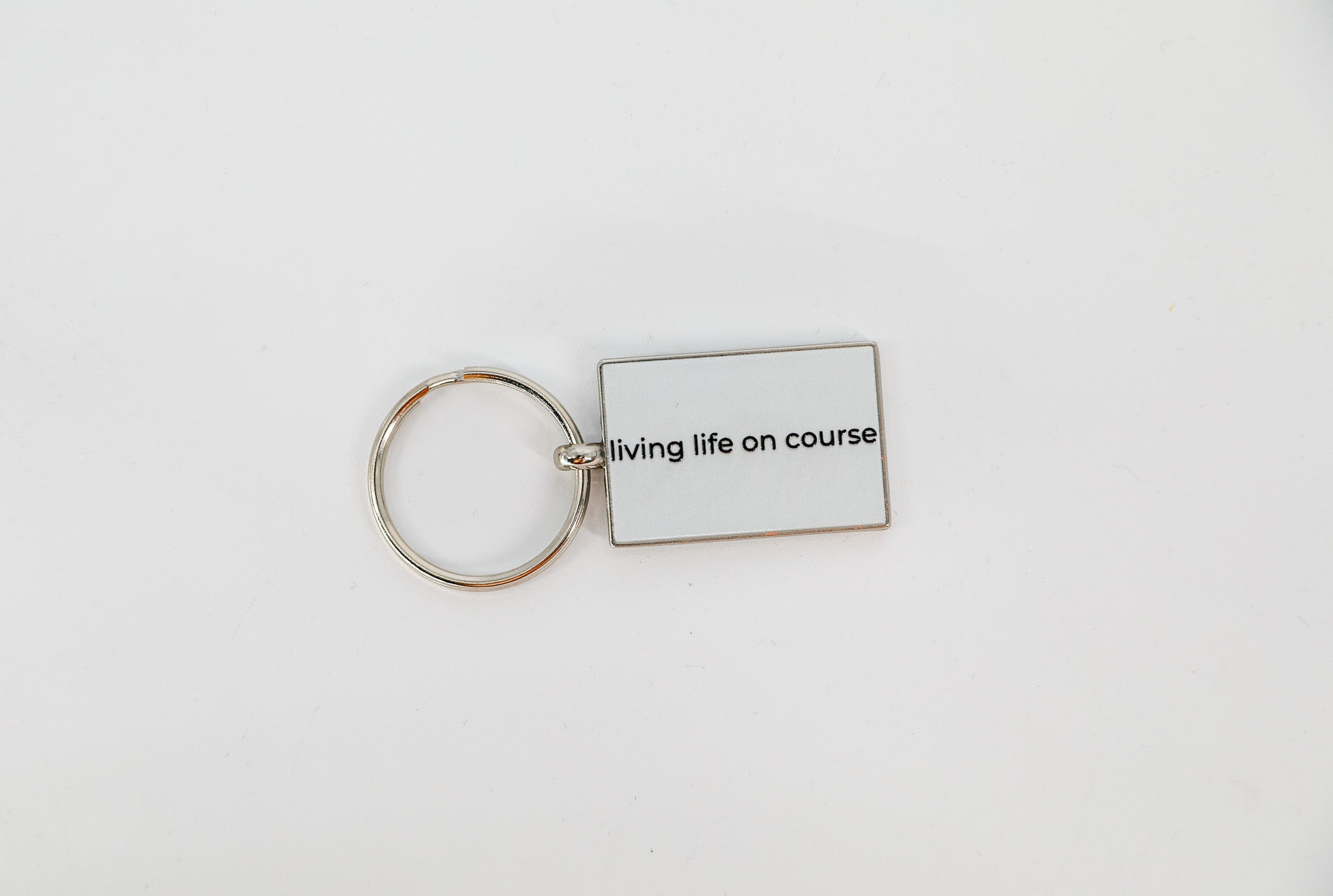 Living Life on Course Keychain
