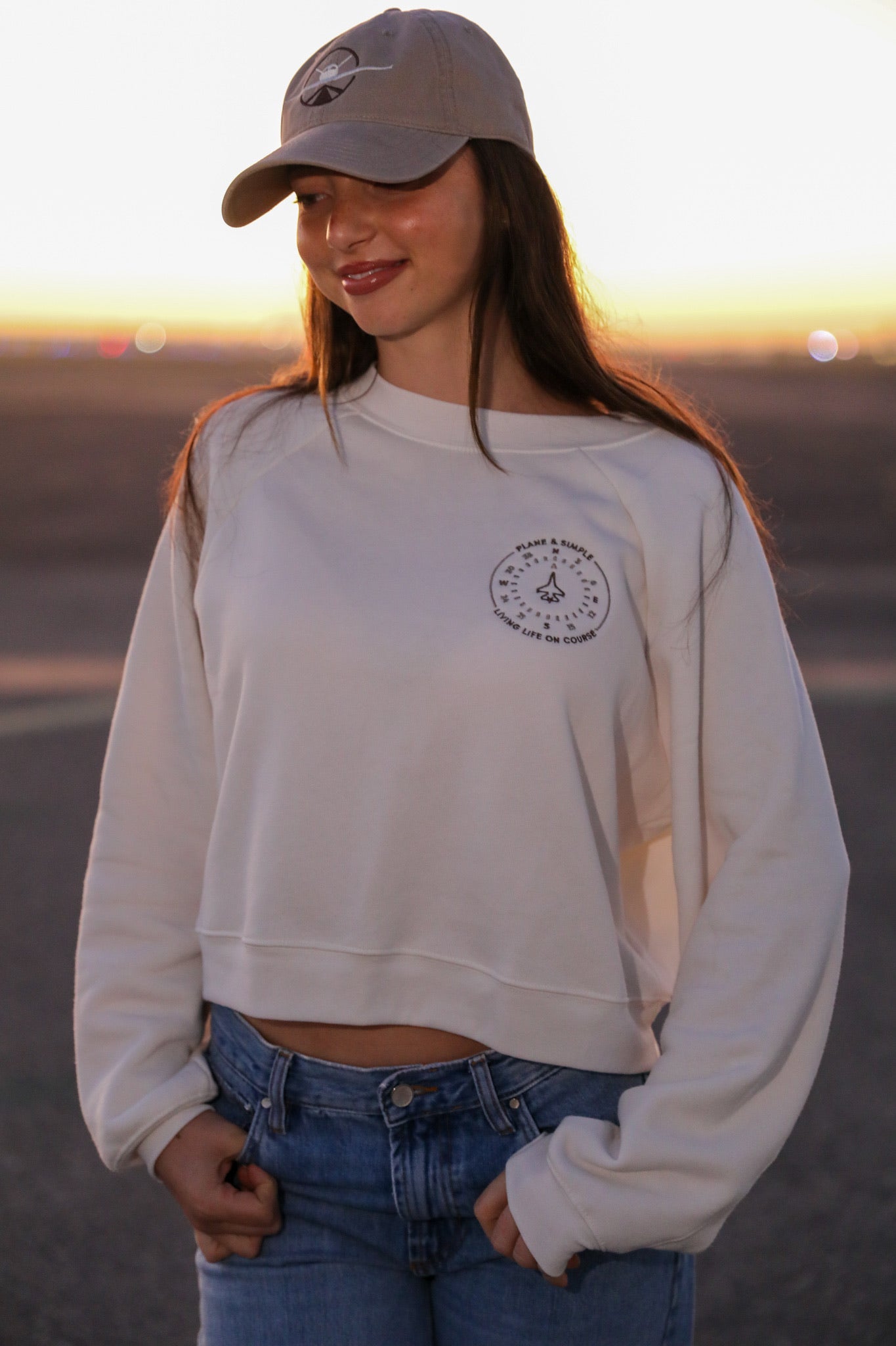 Compass Crop Sweater